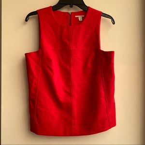 HALOGEN red sleeveless top with back zipper